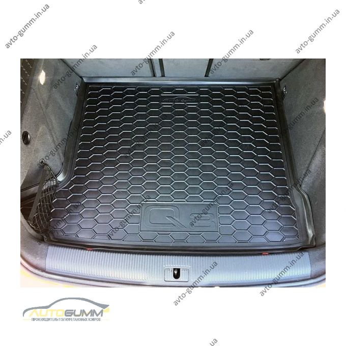 Автомобильный коврик в багажник Audi Q3 2011- (Avto-Gumm)