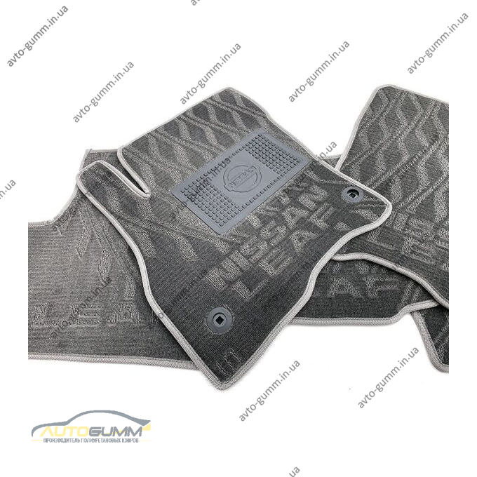 Текстильные коврики в салон Nissan Leaf 2012-2018 (V) серые AVTO-Tex