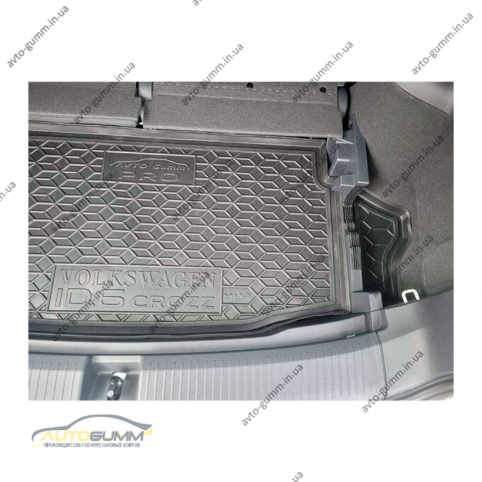 Автомобильный коврик в багажник Volkswagen ID6 Pro 2021- нижняя полка (AVTO-Gumm)