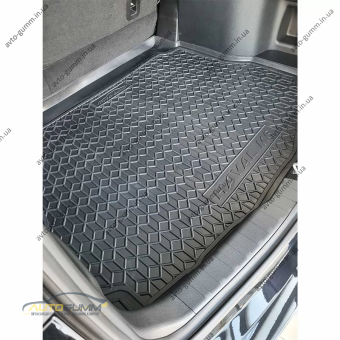 Килимок в багажник Haval M6 2023- гумовий, чорний (AVTO-Gumm)