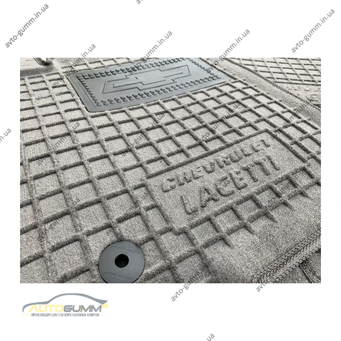 Гибридные коврики в салон Chevrolet Lacetti 2004- серые (AVTO-Gumm)
