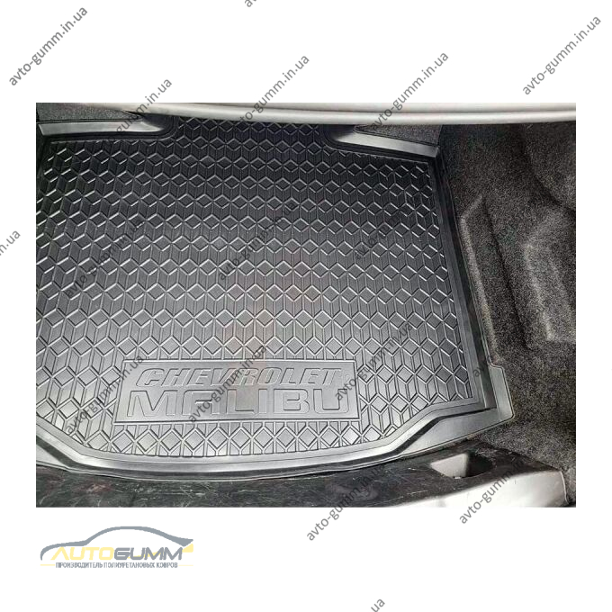 Автомобильный коврик в багажник Chevrolet Malibu 2012-2016 (AVTO-Gumm)
