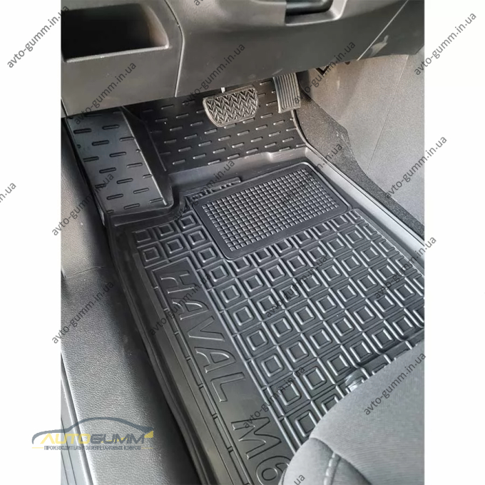Килимок водійський Haval M6 2023- гумовий, чорний (AVTO-Gumm)