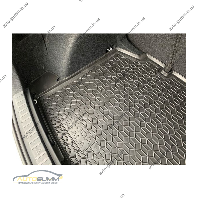 Автомобильный коврик в багажник Skoda Scala 2020- (Avto-Gumm)
