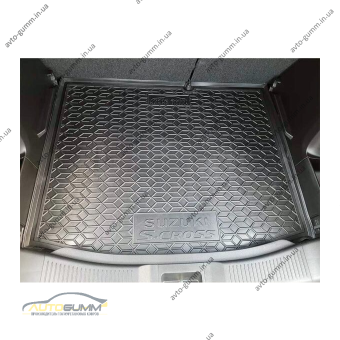 Автомобильный коврик в багажник Suzuki S-Cross 2022- нижняя полка (AVTO-Gumm)