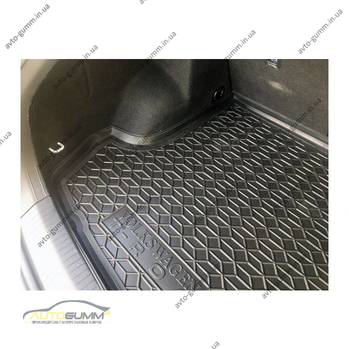 Автомобильный коврик в багажник Volkswagen T-Roc 2017- (верхняя полка) (Avto-Gumm)