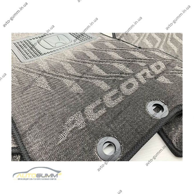 Текстильные коврики в салон Honda Accord 2003-2007 (V) серые AVTO-Tex