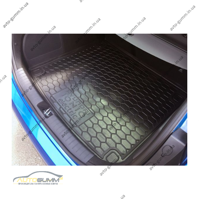 Автомобильный коврик в багажник Hyundai IONIQ electric 2018- (Avto-Gumm)