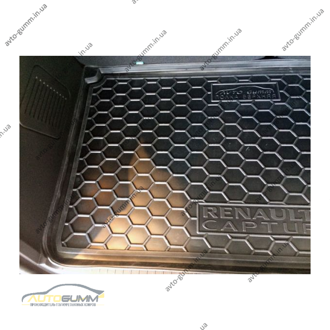 Автомобильный коврик в багажник Renault Captur 2015- верхняя полка (Avto-Gumm)