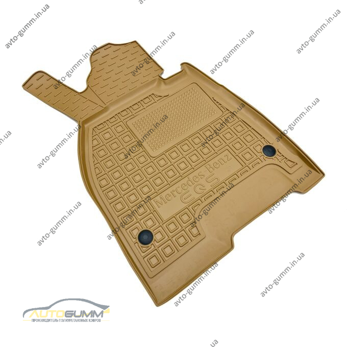 Автомобильные коврики в салон Mercedes EQS (V297) 2021- бежевые (AVTO-Gumm)