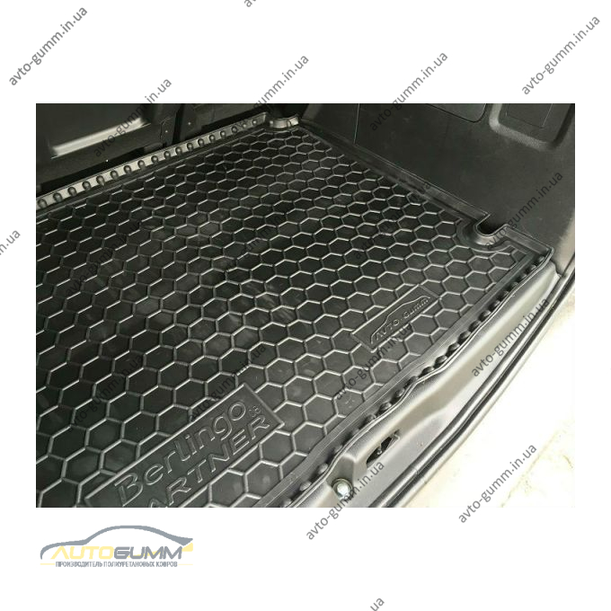Автомобільний килимок в багажник Citroen Berlingo (B9)/Peugeot Partner Tepee 2008- (Avto-Gumm)