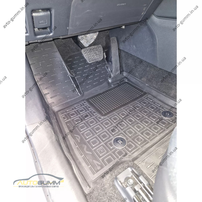 Коврики в салон Toyota RAV4 2026- резиновые, чёрные (AVTO-Gumm)