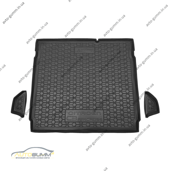 Автомобильный коврик в багажник Citroen C3 Aircross 2025- нижняя полка (AVTO-Gumm)