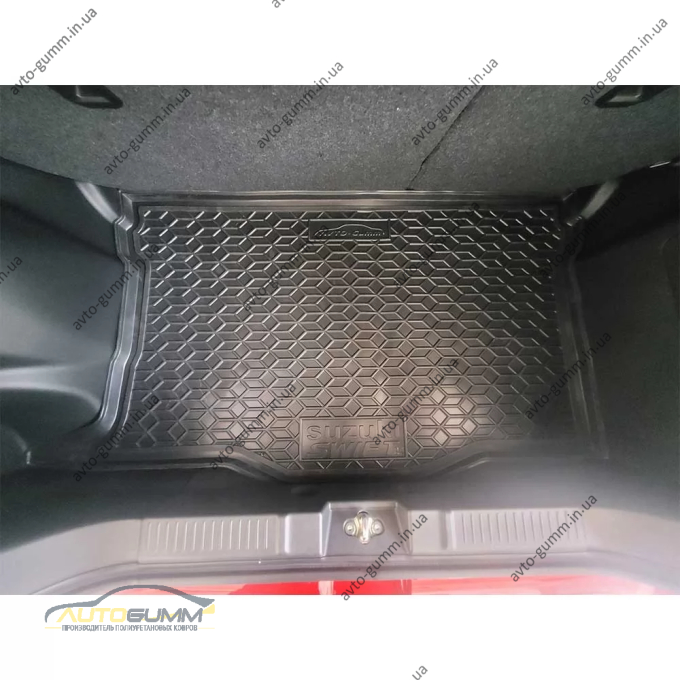 Килимок в багажник Suzuki Swift 2024- гібрид гумовий, чорний (AVTO-Gumm)