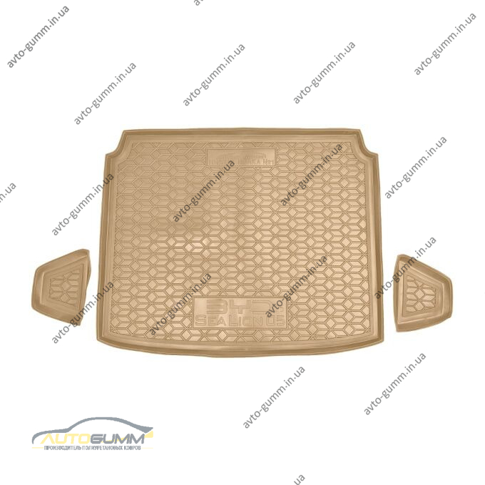 Автомобильный коврик в багажник BYD Sea Lion 05 2025- нижняя полка №1 бежевый (AVTO-Gumm)