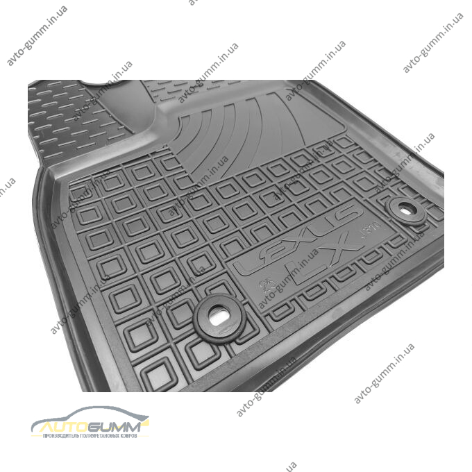 Водительский коврик в салон Lexus LX 2022- (AVTO-Gumm)