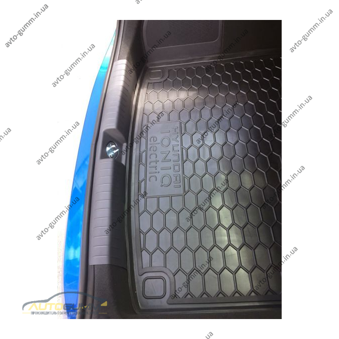 Автомобильный коврик в багажник Hyundai IONIQ electric 2018- (Avto-Gumm)