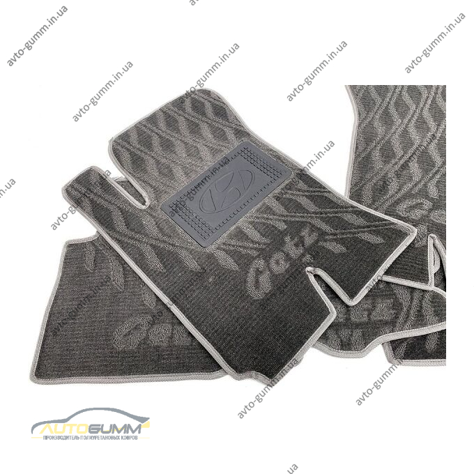 Текстильные коврики в салон Hyundai Getz 2002- (V) серые AVTO-Tex