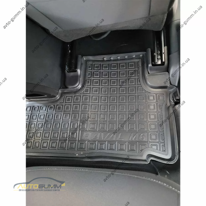 Килимки в салон Haval M6 2023- гумові, чорні (AVTO-Gumm)