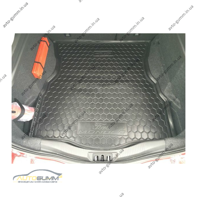 Автомобильный коврик в багажник Ford Mondeo 5 2015- Hatchback (Avto-Gumm)