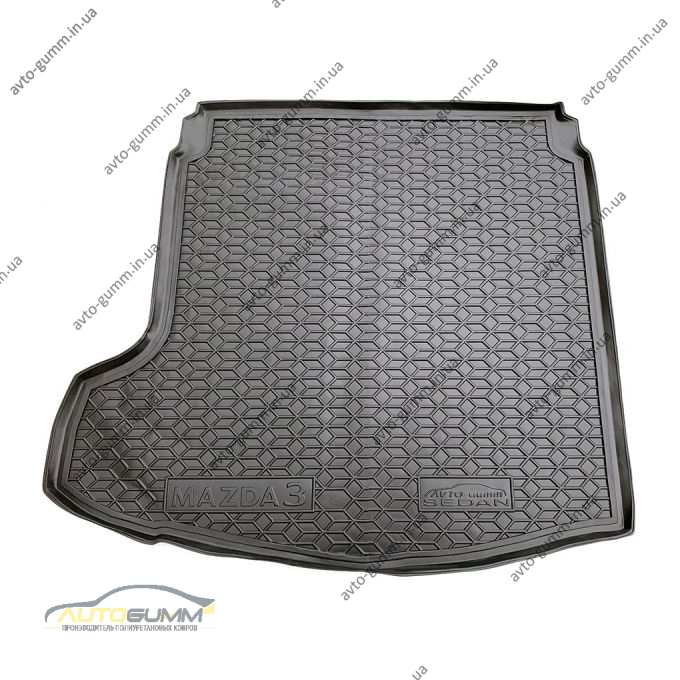 Автомобильный коврик в багажник Mazda 3 2019- Sedan (Avto-Gumm)