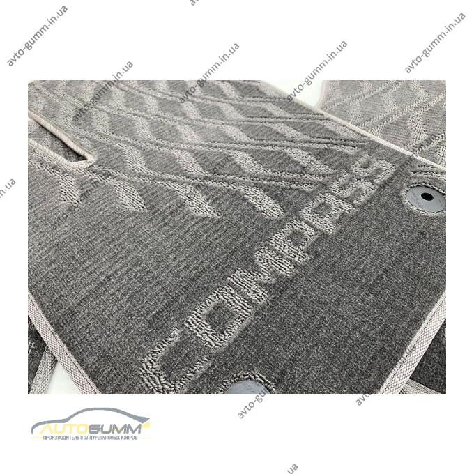 Текстильные коврики в салон Jeep Compass 2016- (V) серые AVTO-Tex