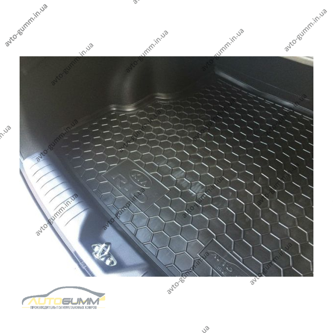 Автомобильный коврик в багажник Kia Rio 2015- Sedan (Avto-Gumm)