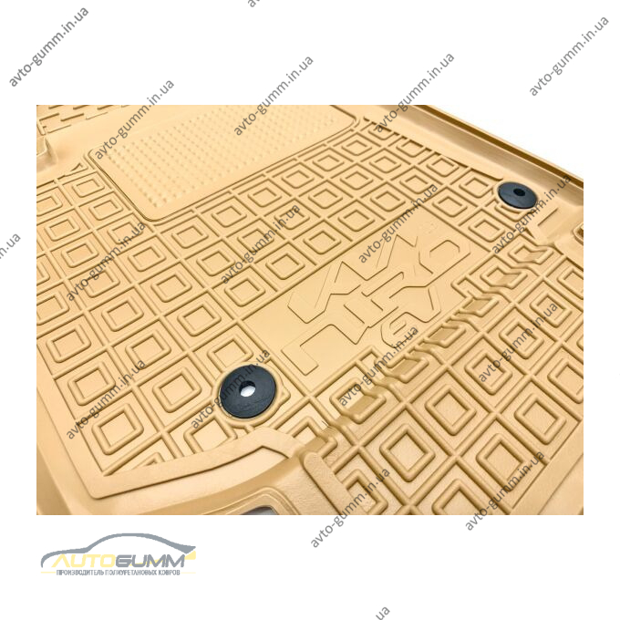 Автомобильные коврики в салон Kia Niro 2022- EV бежевые (AVTO-Gumm)
