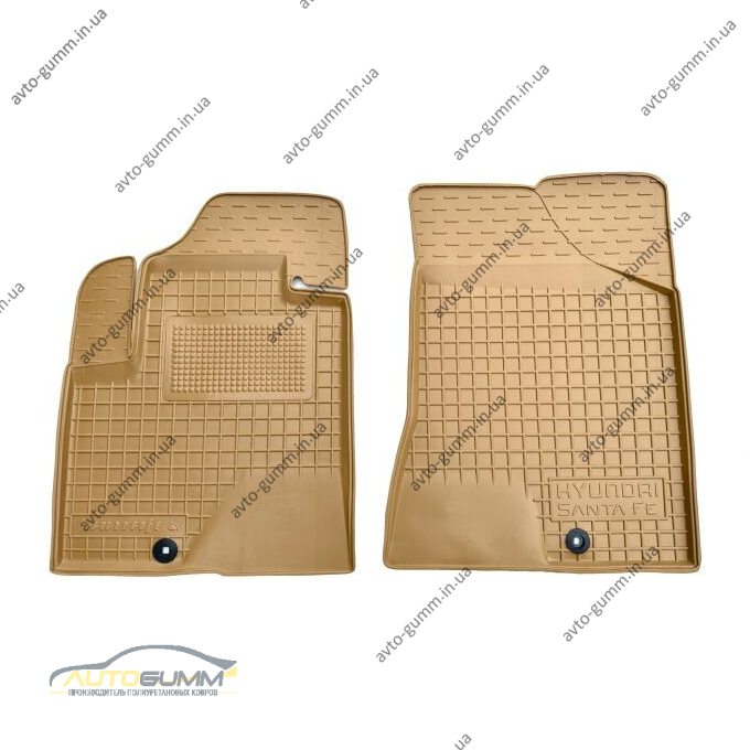 Автомобільні килимки в салон Hyundai Santa Fe 2006-2010 бежеві (AVTO-Gumm)