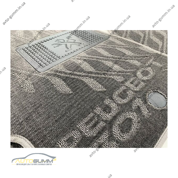 Текстильні килимки в салон Peugeot 301 2013- (V) серые AVTO-Tex