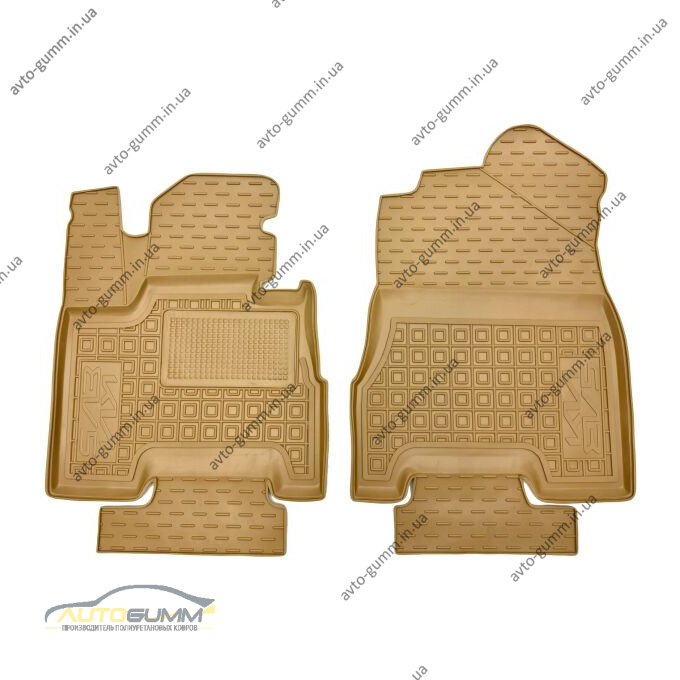 Автомобильные коврики в салон Kia EV5 2024- бежевые (AVTO-Gumm)