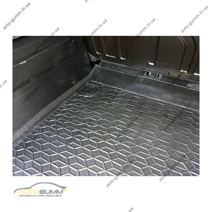Автомобильный коврик в багажник Peugeot Rifter 2019-/Citroen Berlingo 2019- короткая база (Avto-Gumm)