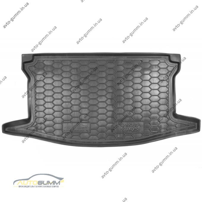 Автомобильный коврик в багажник Toyota Yaris 2011- (верхний) (Avto-Gumm)
