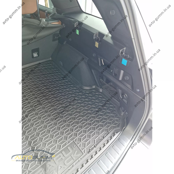 Коврик в багажник Subaru Outback 2026- с сабвуфером резиновый, чёрный (AVTO-Gumm)