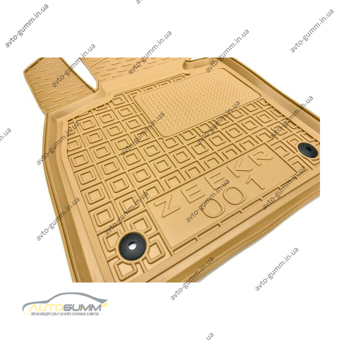 Автомобильные коврики в салон Zeekr 001 2022- бежевые (AVTO-Gumm)