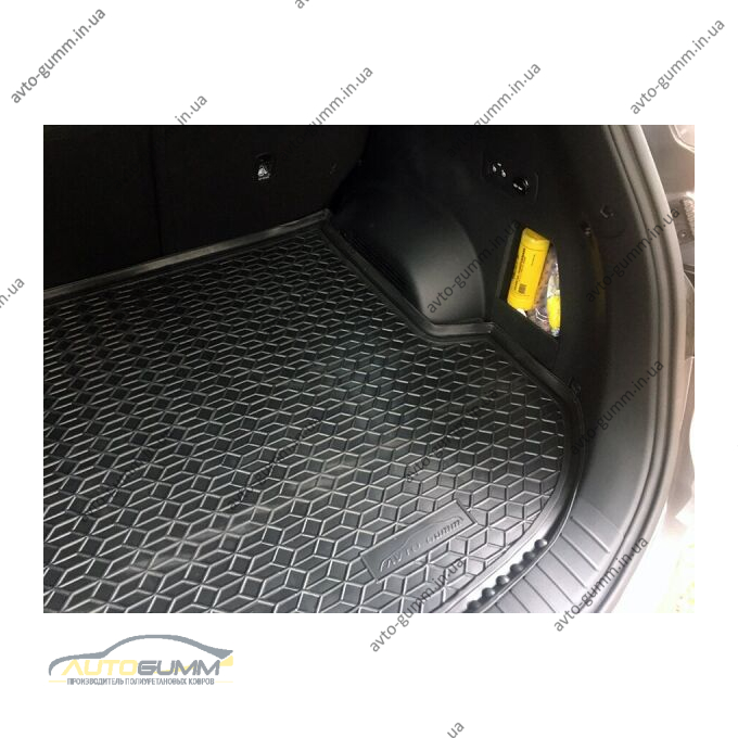 Автомобільний килимок в багажник Hyundai Santa Fe 2021- 5 мест (AVTO-Gumm)