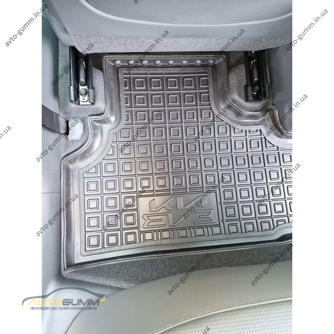 Килимки в салон Kia EV3 2024- гумові, чорні (AVTO-Gumm)