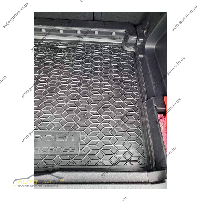 Автомобильный коврик в багажник Citroen C5 Aircross 2018-2022 нижняя полка (AVTO-Gumm)