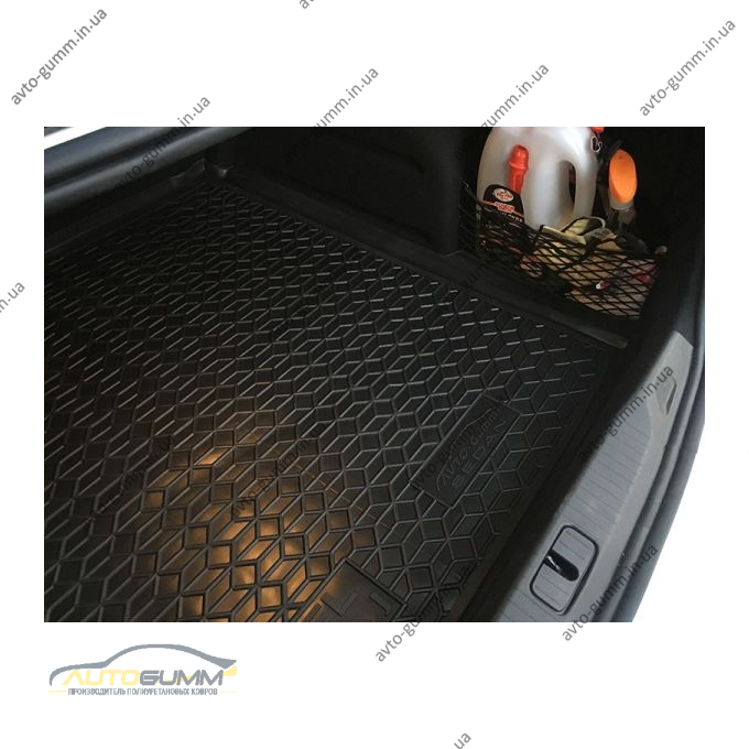 Автомобильный коврик в багажник Opel Astra J 2009- Sedan (Avto-Gumm)