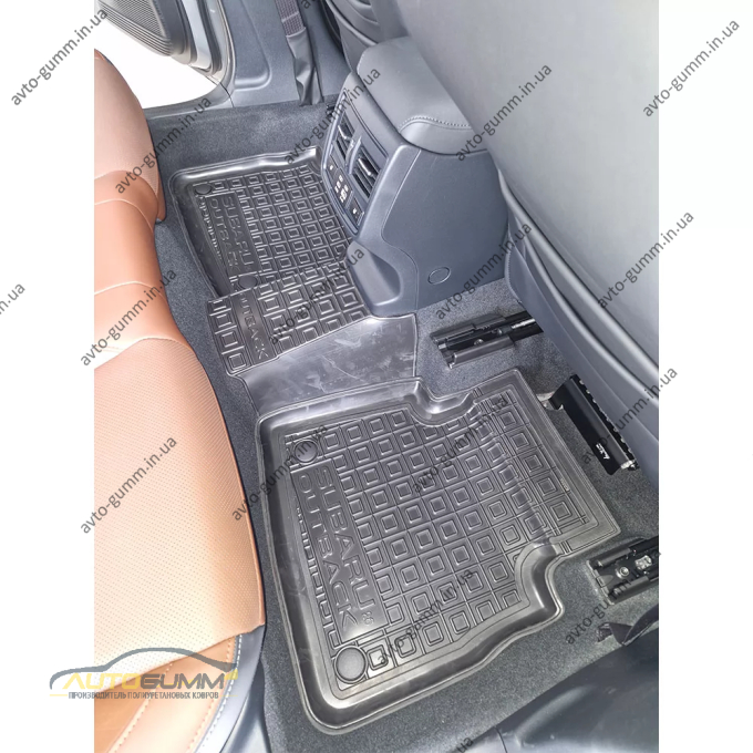 Килимки в салон Subaru Outback 2026- гумові, чорні (AVTO-Gumm)