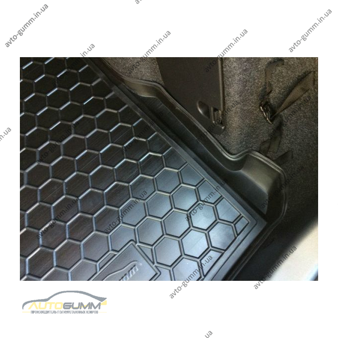 Автомобильный коврик в багажник Mazda 3 2014- Sedan (Avto-Gumm)