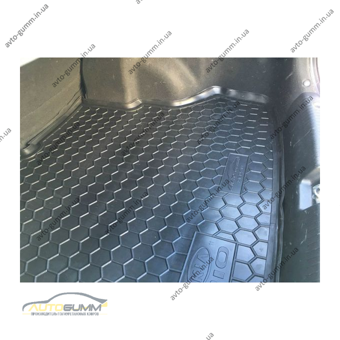 Автомобильный коврик в багажник Kia Rio 2011- Sedan (Avto-Gumm)