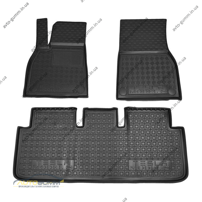Автомобильные коврики в салон Tesla Model S 2021- (AVTO-Gumm)