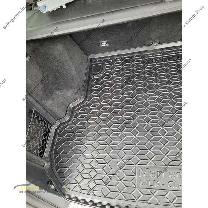 Килимок в багажник Mercedes GLK (X204) 2008-2015 гумовий, чорний (AVTO-Gumm)