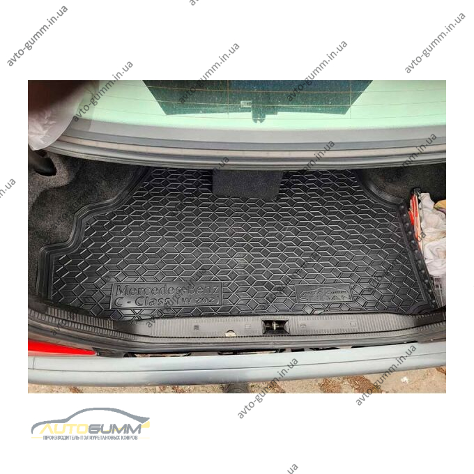 Автомобільний килимок в багажник Mercedes C (W202) 1993-2000 Sedan (AVTO-Gumm)