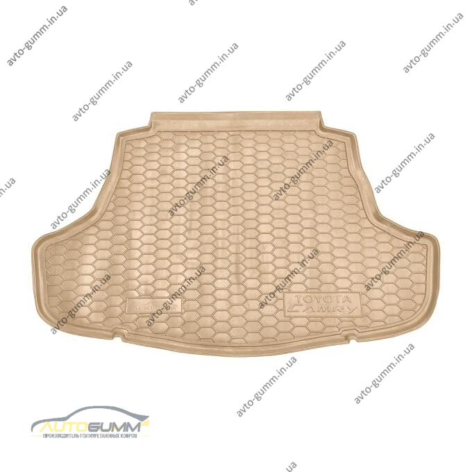 Автомобильный коврик в багажник Toyota Camry 70 2018- бежевый (AVTO-Gumm)