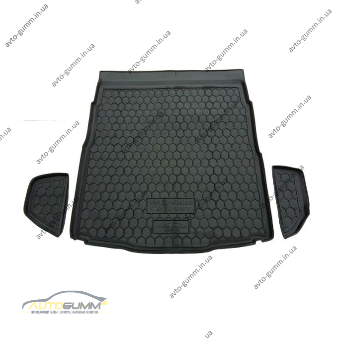 Автомобільний килимок в багажник Volkswagen Passat B8 2015- (Sedan) (Avto-Gumm)