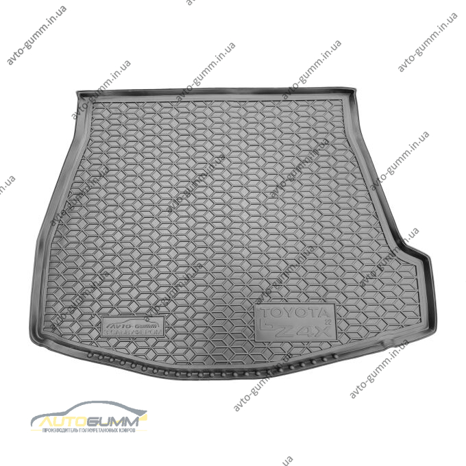 Автомобильный коврик в багажник Toyota bZ4X 2022- с сабвуфером (AVTO-Gumm)
