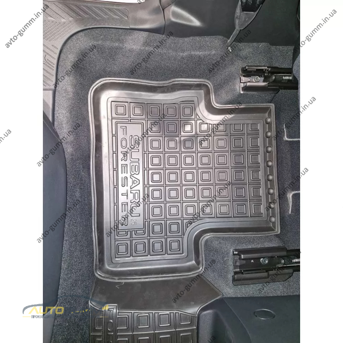 Килимки в салон Subaru Forester 6 2025- гумові, чорні (AVTO-Gumm)