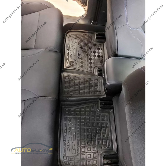 Коврики в салон MG 4 EV 2022- резиновые, чёрные (AVTO-Gumm)